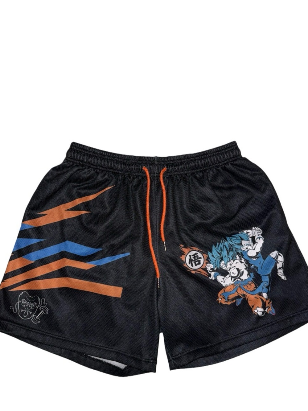 Tengu Athletics Dragon Ball Z Goku Vegeta Blue Anime Mesh Shorts Men’s Medium